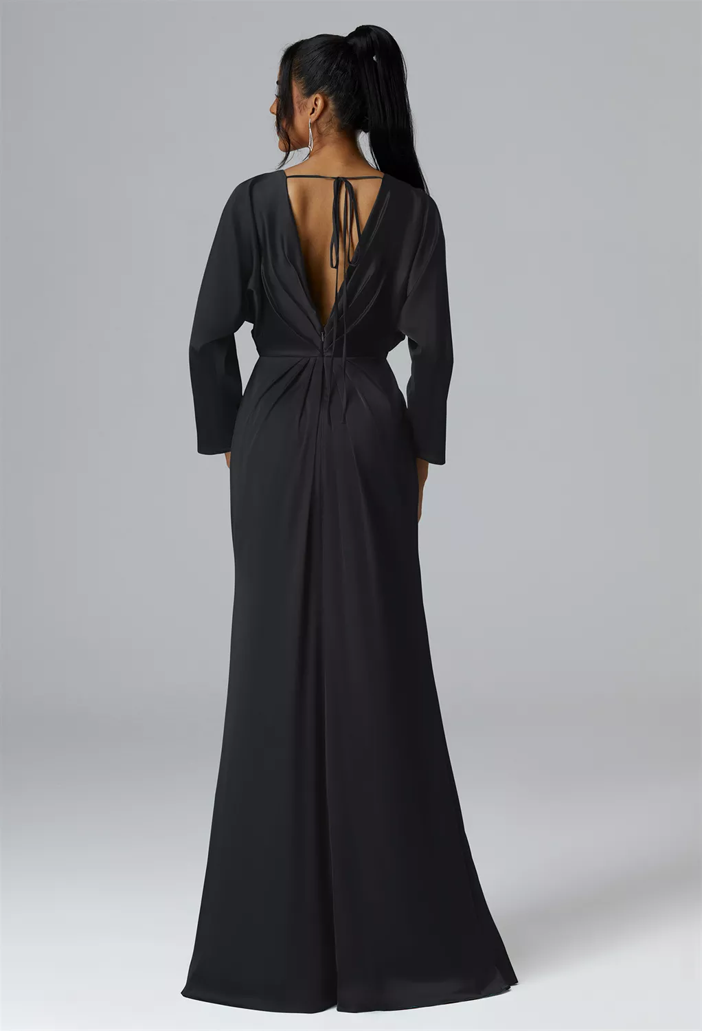 AW Saltigue Black Metallic  Maternity Bridesmaid Dresses